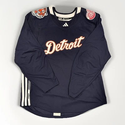 Camiseta deportiva personalizada Detroit Red Wings-Detroit Tigers auténtica cruzada Foto 1 de 2