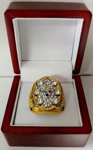 Ben Roethlisburger - 2008 Pittsburgh Steelers Super Bowl Gold Color Ring W Box Cover