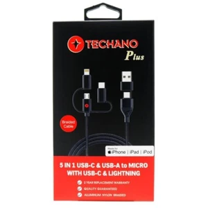 Techano PLUS 5 in 1 USB-C & USB-A to Micro - Picture 1 of 1