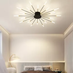 Modern Firework Chandeliers Multi-Light Bulbs Sputnik Ceiling Light Fixture LED - Picture 1 of 12