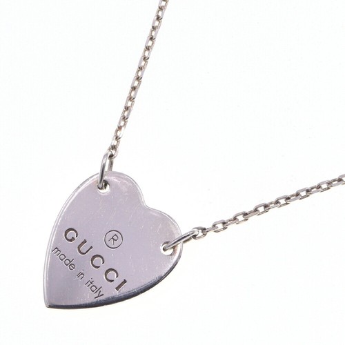 Collana Gucci motivo cuore 223512 SV argento sterling 925 ciondolo