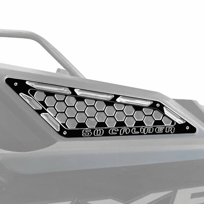 Rejillas de admisión de aire de ventilación lateral embrague CNC RZR PRO XP Turbo R Billet acabado negro Foto 1 de 4