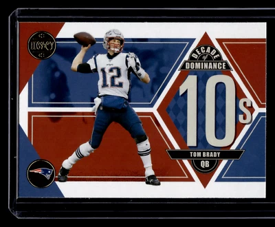 Tom Brady Insert Decade of Dominance Panini Legacy Footbal 2022 Card #DD-17 - Image 1 of 2