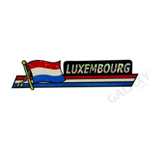 Luxembourg Bumper Sticker  / Flag Sticker / "3 x 11 3/4" Bumper Sticker - Picture 1 of 1