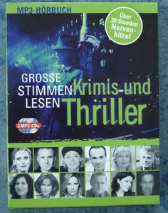Grosse Stimmen lesen Krimis u. Thriller: Link, Noll, Highsmith u.a., 3 MP3-CD - Foto 1 di 3