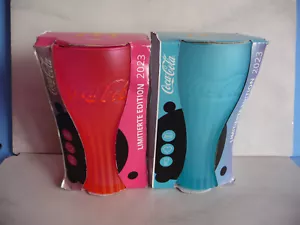 2x Coca Cola Gläser Aqua Pink Limited Edition 2023 Exclusive by McDonalds selten - Bild 1 von 5