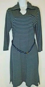 Ralph Lauren Women's Dress Dark Blue and White Medium (DI) P05 - Picture 1 of 12