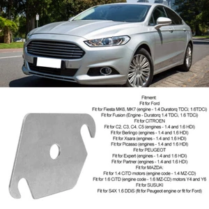 Stainless Steel EGR Blanking Block Plate Gasket Fits For Fiesta 1.4 1.6 REL - Afbeelding 1 van 8