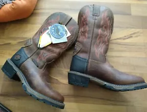 Nuovi stivali da cowboy JUSTIN ibridi impermeabili EH1 WESTERN 7EE marroni WK4628 - Foto 1 di 11