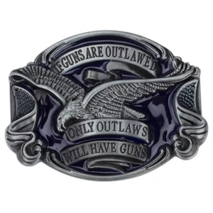 Fibbia per cintura Longhorn Bull da uomo - Western Eagle Texas Cowboy fibbie per cintura grandi - Foto 1 di 12
