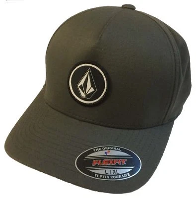 MEN'S VOLCOM ORIGINAL FLEXFIT HAT FITTED HAT CAP SIZE: S/M, L/XL - Image 1 of 2