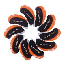 “10Pcs” Golf Iron Headcovers for Cobra KING Club Head Covers Caps 4-9 PASL/W