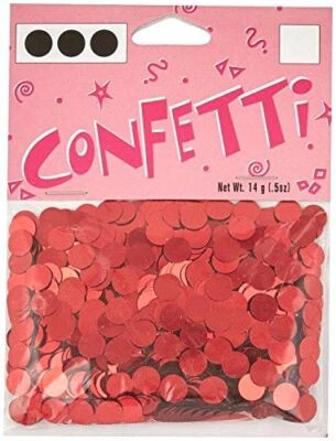 Darice 1630-31 puntos de confeti rojo 6 mm 14 gramos Foto 1 de 2