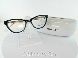 Nine West NW 5217 (340) CRYSTAL EMERALD 49-16-135 PETITE LADIES Eyeglass Frame - Picture 1 of 9