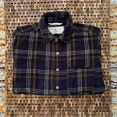 Rogue Territory RGT Medium M Blue Plaid Soft Cotton Button Down Shirt - Image 1 of 4