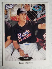 1996 Best Juan Nieves Autograph Brewers Red Sox Greensboro Bats Yankees Auto