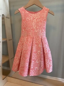 Dorissa Dress Toddler Girl Size 4 Pink Sleeveless Tie Back Party Or Formal Style - Picture 1 of 4