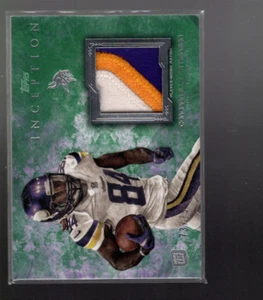 B4613- 2013 Topps Inception Rookie Relics Patch Green Cordarrelle Patterson /75 - Picture 1 of 2
