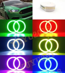 Anillo halo RGB para Ford Fusion 2013-2016 faro Bluetooth aplicación luz LED DRL - Imagen 1 de 8