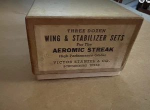 1940's Victor Stanzel Aeromic Streak dealer wing & stabilizer replacments RARE!! - Photo 1/9