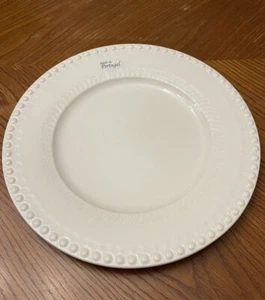 White Cream Starburst Fantasia Bordallo Pinheiro Charger Plate Platter Majolica