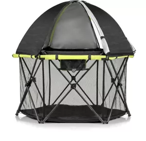 Evenflo Play Away Portable Indoor and Outdoor Lightweight Playard Deluxe, Black - Picture 1 of 10