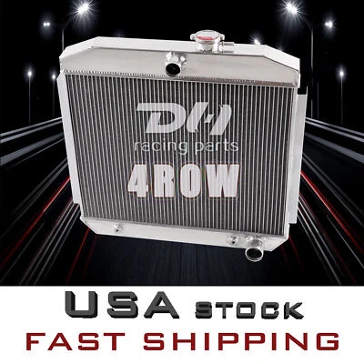 Radiador de alumínio 4 linhas para 1955-1957 ChevryBel Air/Nomad/Two-Ten Series 4.3L V8 - Imagem 1 de 4