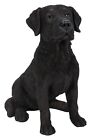 Vivid Arts Black Labrador Dog Garden Ornament 19cm - Indoor or Outdoor