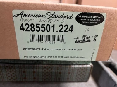 Grifo de cocina American Standard 4285.501.224 Portsmouth de dos manijas con sp lateral Foto 1 de 3
