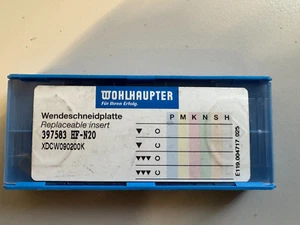 Bilz/Wohlhaupter 9 Stück Wendeplatten 397583 HF-N20 XDCW090200K - Bild 1 von 2
