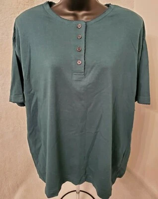 Camisa Top Blusa Erika & Co Mujer Talla XL X Grande Verde Pino NUEVA Foto 1 de 4