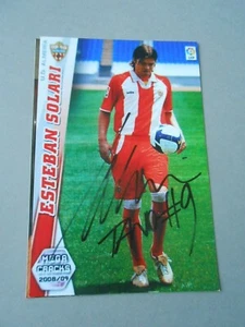 AUTOGRAPHE FOOTBALL PHOTO ESTAN SOLARI  - Imagen 1 de 1