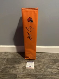 SIAKI IKA SIGNED CLEVELAND BROWNS TOUCHDOWN PYLON PSA/DNA COA AUTOGRAPHED BAYLOR - Picture 1 of 3
