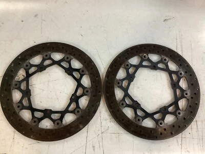 06-15 YAMAHA FZ1 FZ1S FZ1000 ROTORES DE FRENO DELANTERO DERECHO IZQUIERDO DISCO OEM Foto 1 de 2