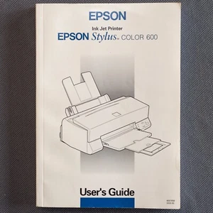 Epson Ink Jet Printer Stylus Color 600 User's Guide - Vintage Printer Manual - Picture 1 of 2