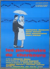 THE UMBRELLAS OF  CHERBOURG  MOVIE POSTER 1990's 26x36 Reprint CATHERINE DENEUVE