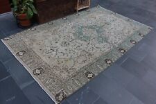 Diningroom rug,  Turkish large rug, Boho decor, Oushak rug, 5.3 x 8.8 ft MBZ2136