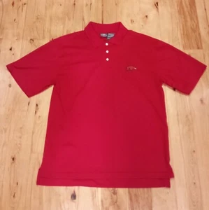 Active Arkansas Razorbacks Men's Polo Red Short Sleeve Shirt Size M - Picture 1 of 6