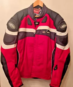 Cortech Men's GX Sport Armored Motorcycle Jacket Red/Black Size XXL / 48 - Picture 1 of 23