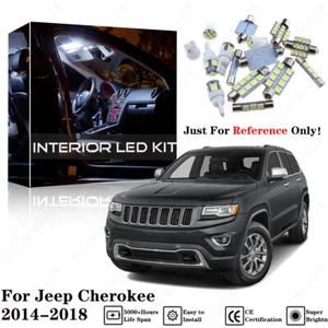 13pcs Bright White Interior LED Light Package Kit Deal For Jeep Cherokee 14-18 - Picture 1 of 12