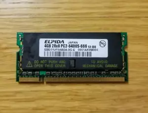 ELPIDA 4GB PC2-6400 SODIMM 200-Pin CL6 LAPTOP MEMORY EBE41UF8ABDA-8G-E TESTED - Picture 1 of 1