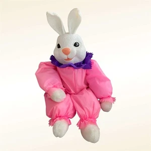 Osterhase Süßigkeiten Halter, rosa, neu mit Etikett - großer 21 Zoll Hase, Vintage 80 - Bild 1 von 6
