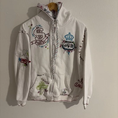 Sudadera con Capucha Gráfica Vintage Ecko Unltd AOP Y2K Talla XL 2000s rap hip hop graffiti Foto 1 de 4