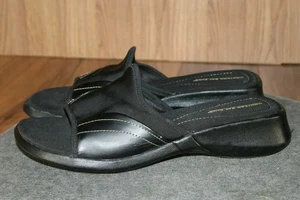 Sandalo zeppa donna 7 slip on casual slide comodo Montego Bay Club nero pulito - Foto 1 di 12