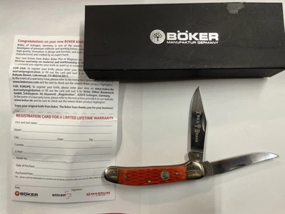Карманный нож Boker Tree Brand Copperhead 110746 с красной рифленой костяной ручкой - Изображение 1 из 4