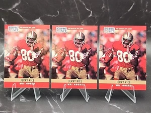 1990 Pro Set Jerry Rice #295 Card Set HOF Lot Of 3 MVPs - Picture 1 of 2