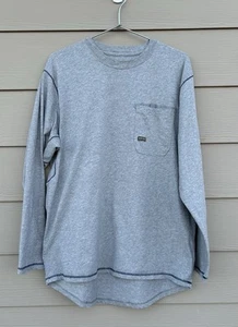 Ariat Rebar Shirt Herren XL grau Langarm Work Layer Pocket Tee Logo - Bild 1 von 11
