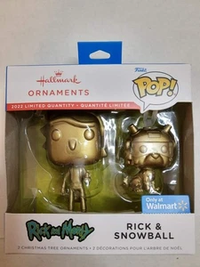 Funko Pop Rick e Palla di Neve Gold Chase Ornamenti Rick And Morty Hallmark WalMart - Foto 1 di 4