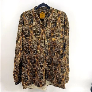 Feather Flage ducks in a row camo long sleeve button up middle weight shirt 2XL - Picture 1 of 7