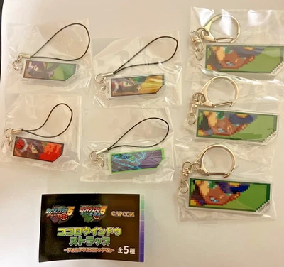 Megaman EXE Battle Network Emotion Ventana Llavero Set Bajo Capcom Foto 1 de 4